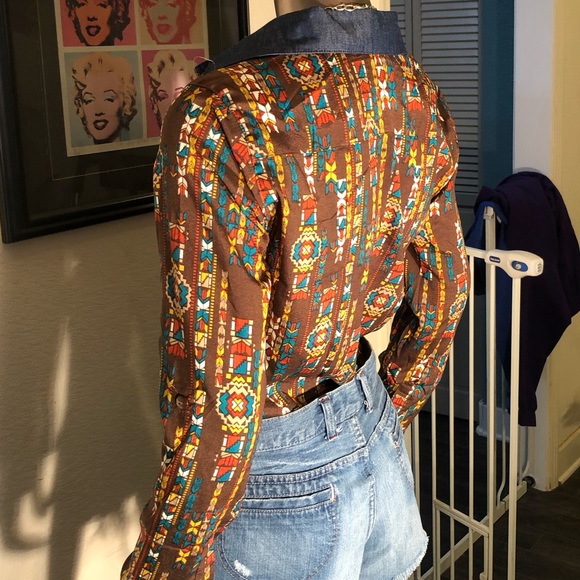 NWT Mind Code Western Cowgirl Shirt - Picture 3 of 8